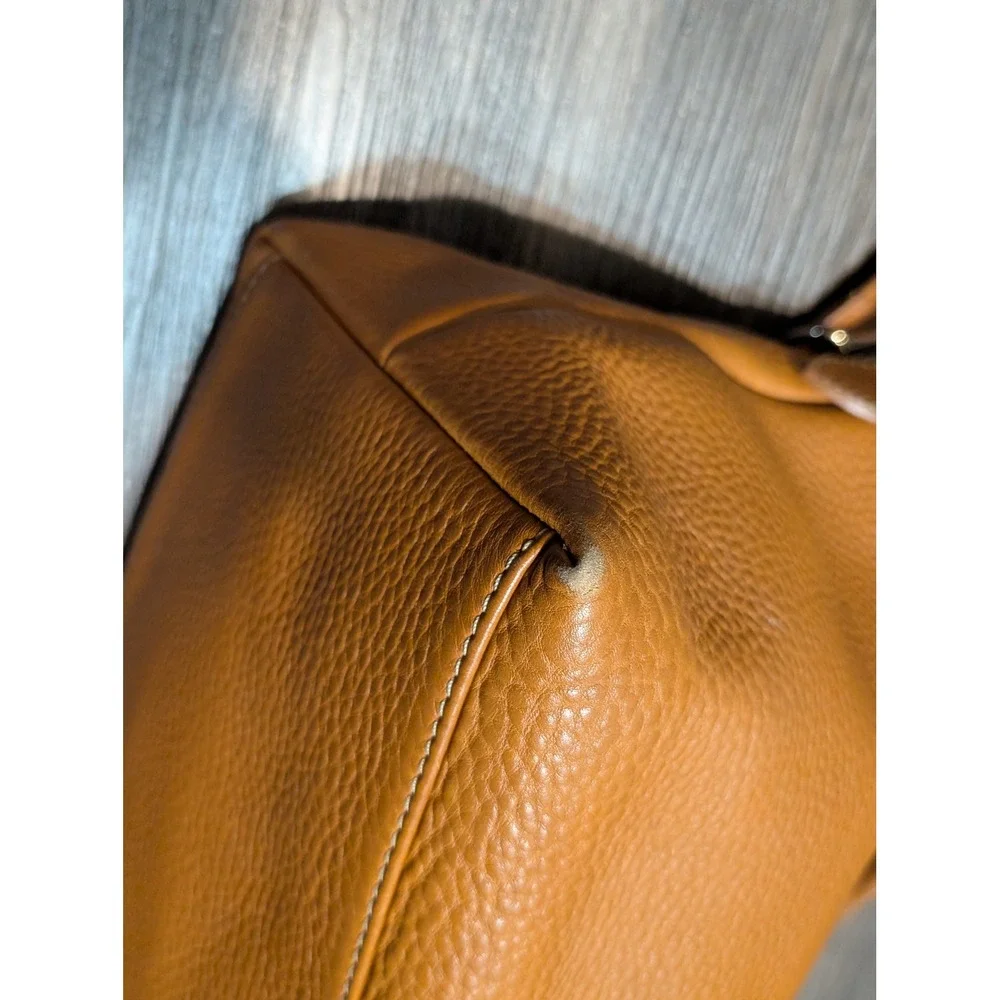 Vintage Dooney Bourke Pebble Grain‎ Leather Satchel Shoulder Bag